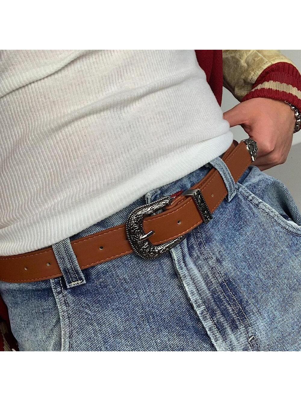 Vintage Brown Western Belt - Picture 4 of 8